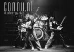 02-09-1975 Status Quo on tour in Europe Photo: Govert de Roos/Connu